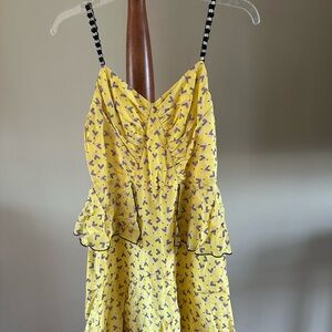 Anna Sui Women’s Flirty Peplum Dress Size 2